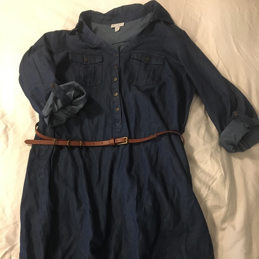 Jean shirt dress NWOT